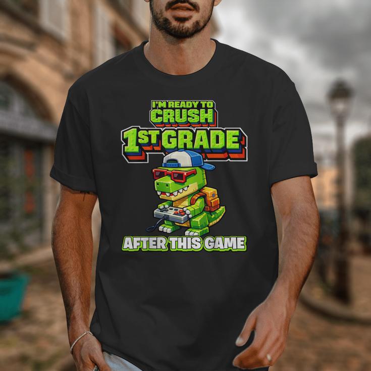 Video GameRex Dinosaur 1st Grade Back To School Boy Unisex T-Shirt Video GameRex Dinosaur 1st Grade Back To School Boy Unisex T-Shirt