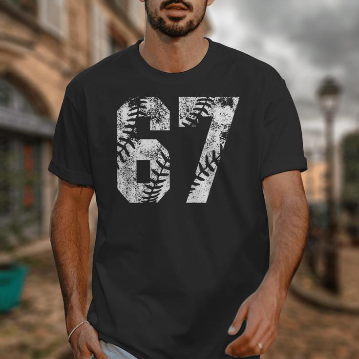 Vintage Baseball Number 67 Jersey Player Uniform Unisex T-Shirt