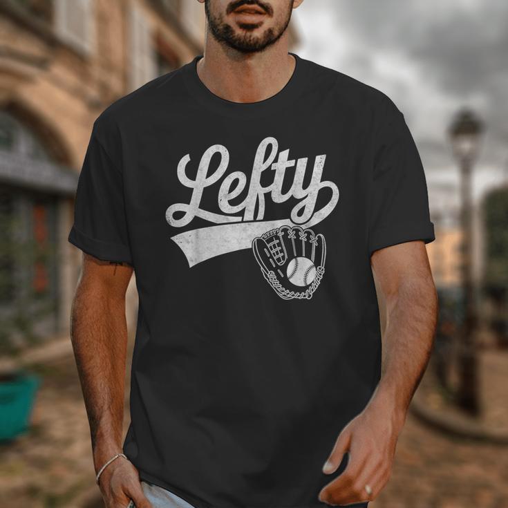 Vintage Baseball Tee Lefty Left Handed Baseball Player Unisex T-Shirt Vintage Baseball Tee Lefty Left Handed Baseball Player Unisex T-Shirt