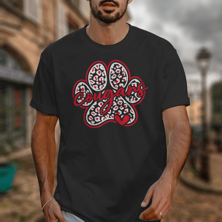 Vintage Cougars School Sports Team Spirit Back To School Unisex T-Shirt