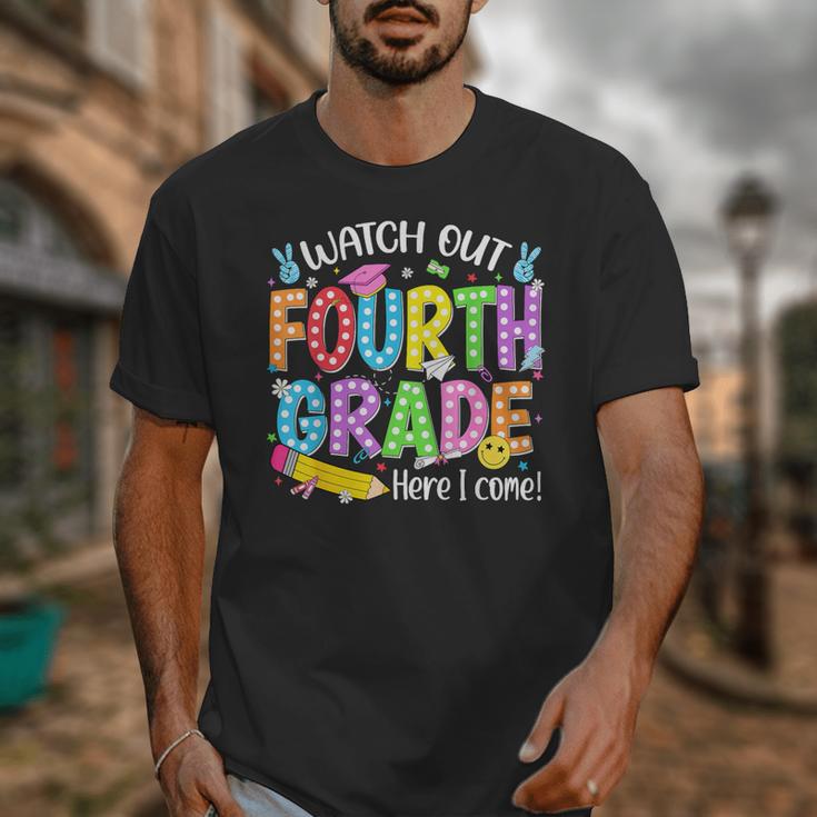 Watch Out Fourth Grade Here I Come Back To School 4th Grade Unisex T-Shirt Watch Out Fourth Grade Here I Come Back To School 4th Grade Unisex T-Shirt