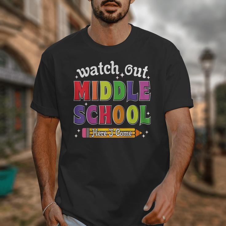 Watch Out Middle School Here I Come Back To School Unisex T-Shirt Watch Out Middle School Here I Come Back To School Unisex T-Shirt