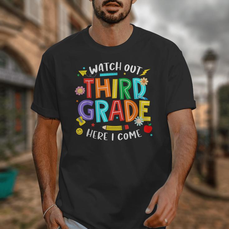 Watch Out Third Grade Here I Come 3rd Grade Back To School Unisex T-Shirt