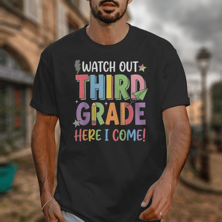 Watch Out Third Grade Here I Come Back To School 3rd Grade Unisex T-Shirt Watch Out Third Grade Here I Come Back To School 3rd Grade Unisex T-Shirt