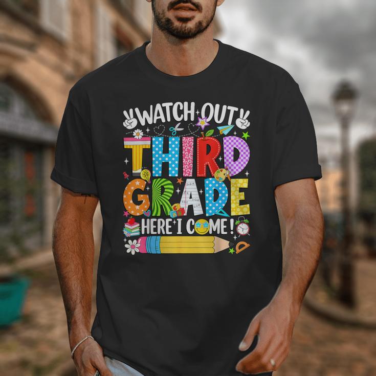 Watch Out Third Grade Here I Come Back To School Girls Kids Unisex T-Shirt Watch Out Third Grade Here I Come Back To School Girls Kids Unisex T-Shirt