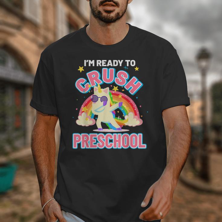 Welcome Back To School Unicorn Crushing Preschool Unisex T-Shirt