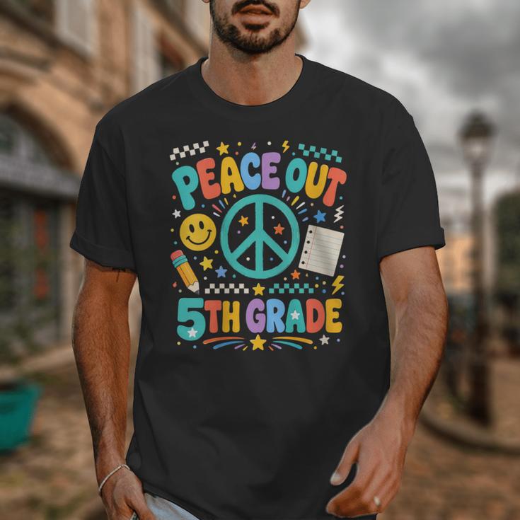 Women's Peace Out 5th Grade Retro Back To School Students Unisex T-Shirt Women's Peace Out 5th Grade Retro Back To School Students Unisex T-Shirt