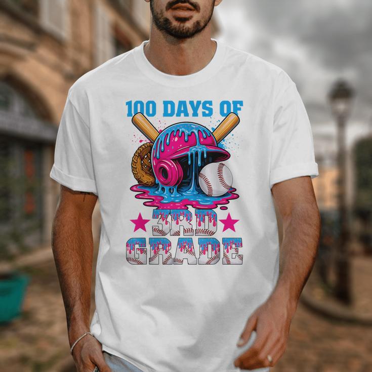 100 Days Of 3rd Grade Baseball 100th Day Of School Boys Kids Unisex T-Shirt