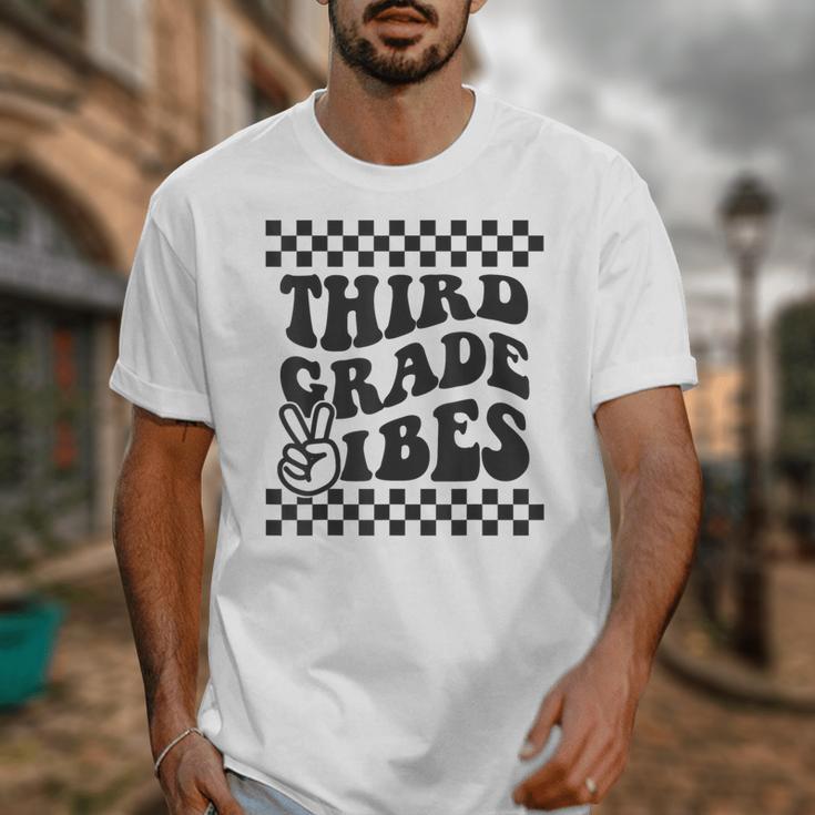 1st Day Of 3rd Grade Vibes Retro Girls Back To School Boys Unisex T-Shirt 1st Day Of 3rd Grade Vibes Retro Girls Back To School Boys Unisex T-Shirt