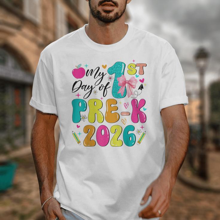My 1st Day Of Pre-K 2026 Back To School Bow PreK Kids Girls Unisex T-Shirt My 1st Day Of Pre-K 2026 Back To School Bow PreK Kids Girls Unisex T-Shirt