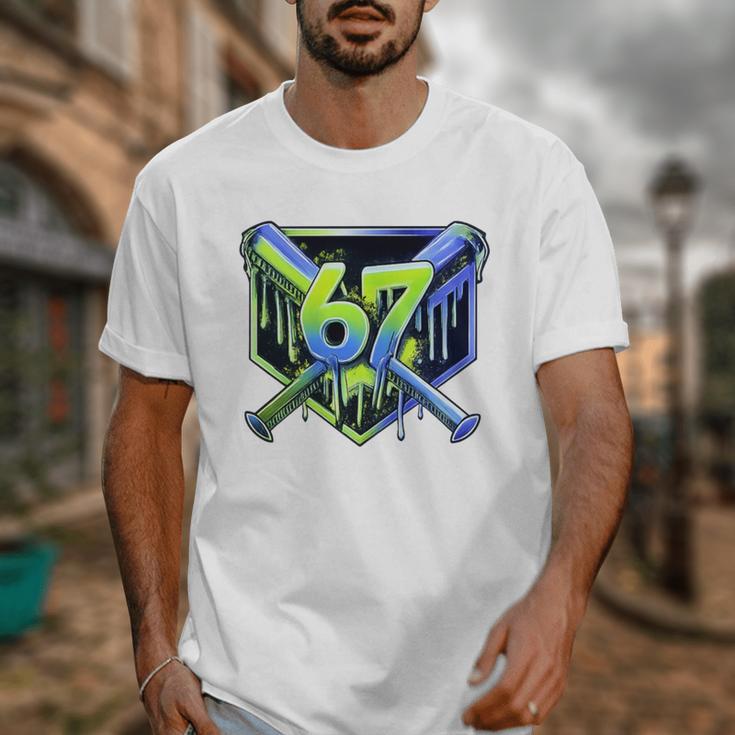 Awesome 67 Baseball Drip Effect Baseball 6-7 Meme Graphic Premium Tri-Blend Unisex T-Shirt Awesome 67 Baseball Drip Effect Baseball 6-7 Meme Graphic Premium Tri-Blend Unisex T-Shirt