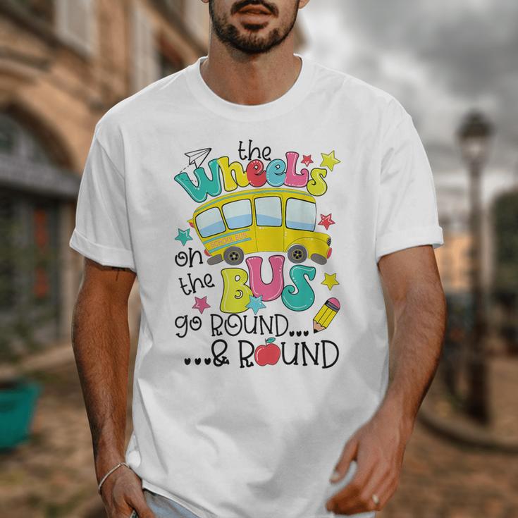 Back To School The WHEELS On The BUS Toddler Kids Boys Unisex T-Shirt Back To School The WHEELS On The BUS Toddler Kids Boys Unisex T-Shirt