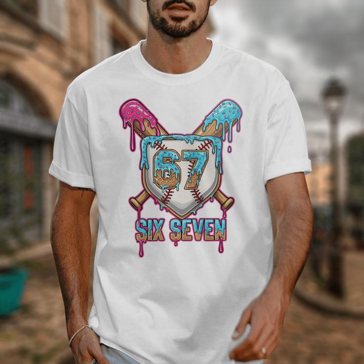 Baseball Drip Number 67 Player 6-7 Six Seven Meme Gen Alpha Unisex T-Shirt Baseball Drip Number 67 Player 6-7 Six Seven Meme Gen Alpha Unisex T-Shirt