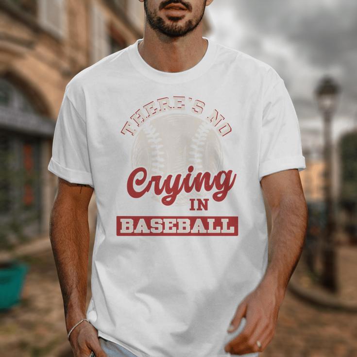 Baseball Game Day There Is No Crying In Baseball Unisex T-Shirt Baseball Game Day There Is No Crying In Baseball Unisex T-Shirt