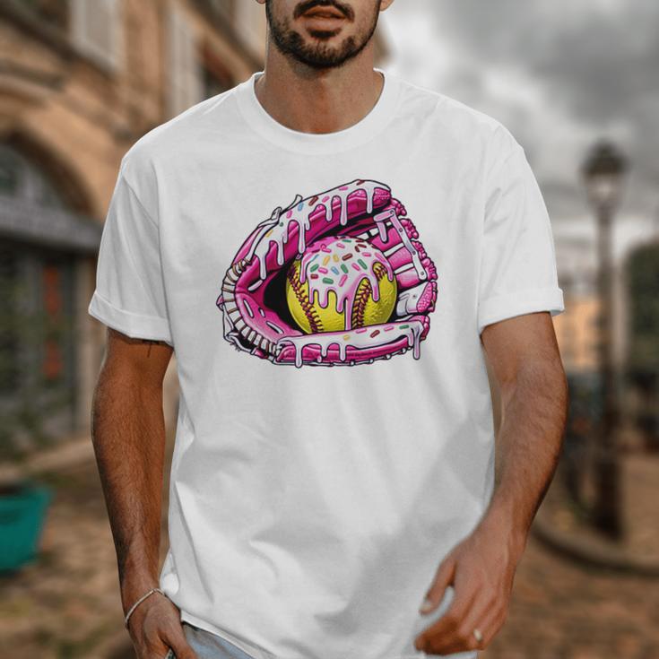 Baseball Glove Drip Shirt Ice Cream Dripping Girls Pocket Premium Unisex T-Shirt Baseball Glove Drip Shirt Ice Cream Dripping Girls Pocket Premium Unisex T-Shirt