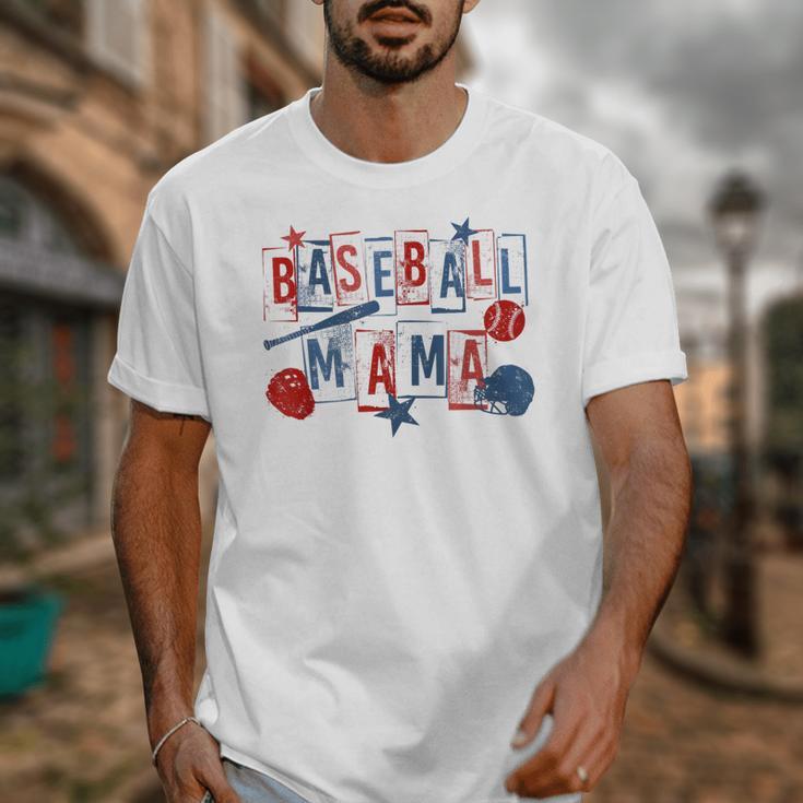 Baseball Mama Mom Mother Vintage Game Day Unisex T-Shirt