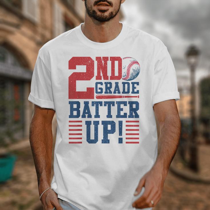 Baseball Second Grade Back To School 2nd Grade Batter Up Unisex T-Shirt Baseball Second Grade Back To School 2nd Grade Batter Up Unisex T-Shirt