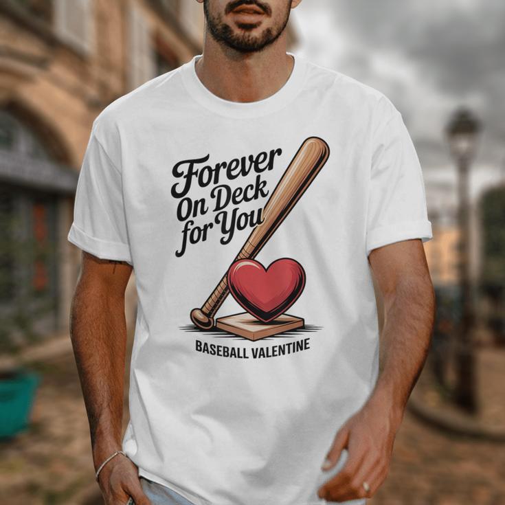 Baseball Valentine Forever On Deck For You Tee Unisex T-Shirt Baseball Valentine Forever On Deck For You Tee Unisex T-Shirt