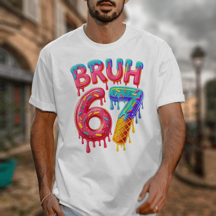 Bruh 67 Baseball Drip Number 67 Player 67th Birthday Unisex T-Shirt Bruh 67 Baseball Drip Number 67 Player 67th Birthday Unisex T-Shirt