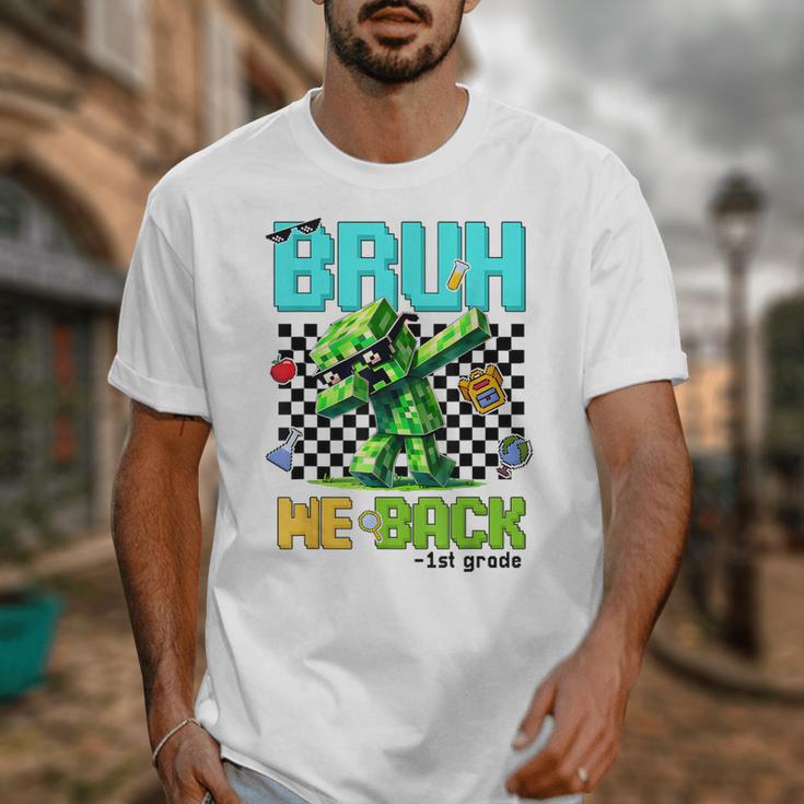 Bruh We Back 1st Grade Back To School Gamer Dabbing Boy Kids Unisex T-Shirt Bruh We Back 1st Grade Back To School Gamer Dabbing Boy Kids Unisex T-Shirt