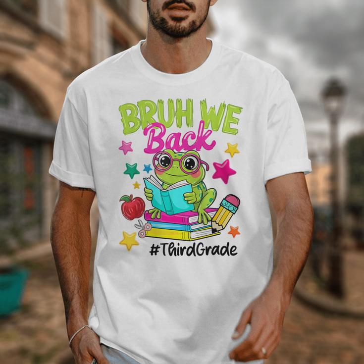Bruh We Back Third Grade Cute Frog Back To School Unisex T-Shirt Bruh We Back Third Grade Cute Frog Back To School Unisex T-Shirt