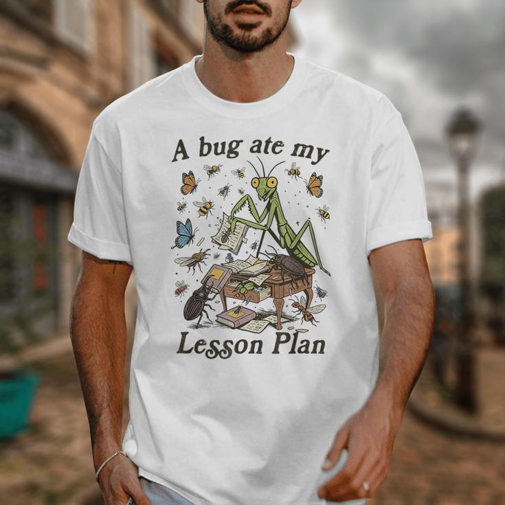 Bug Lover Insect Back To School A Bug Ate My Lesson Plan Unisex T-Shirt Bug Lover Insect Back To School A Bug Ate My Lesson Plan Unisex T-Shirt