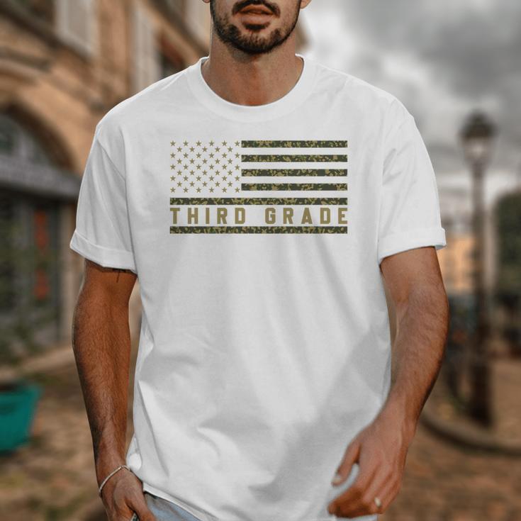 Camo American Flag Third Grade Back To School 3rd Grade Premium Tri-Blend Unisex T-Shirt Camo American Flag Third Grade Back To School 3rd Grade Premium Tri-Blend Unisex T-Shirt