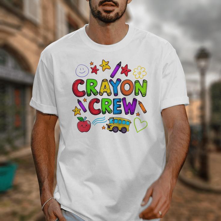 Crayon Crew Cute Back To School Unisex T-Shirt Crayon Crew Cute Back To School Unisex T-Shirt