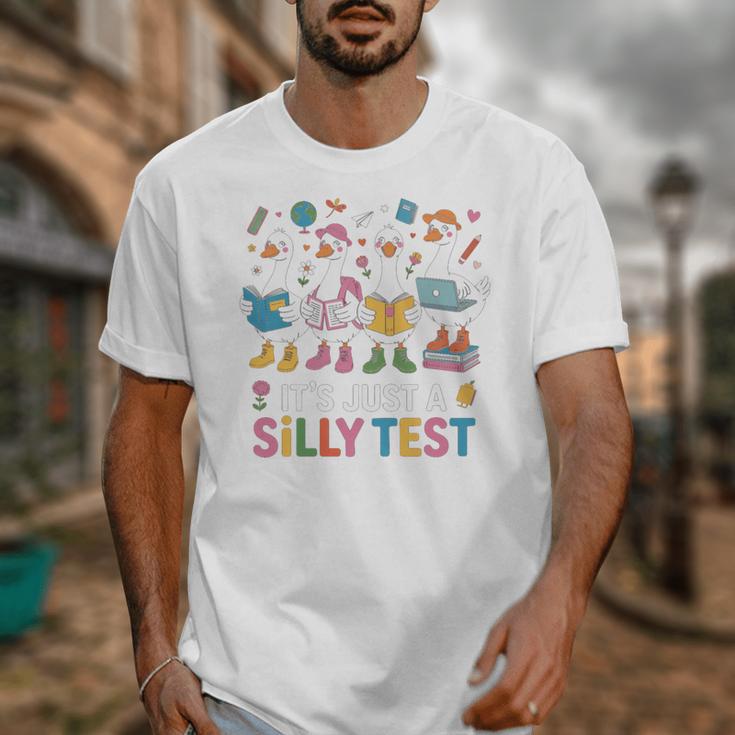 Cute Geese Silly Test Back To School Student Motivation Unisex T-Shirt Cute Geese Silly Test Back To School Student Motivation Unisex T-Shirt