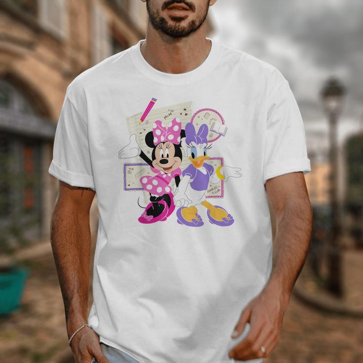 Disney Minnie & Daisy Back To School Best Friends BFFs Unisex T-Shirt