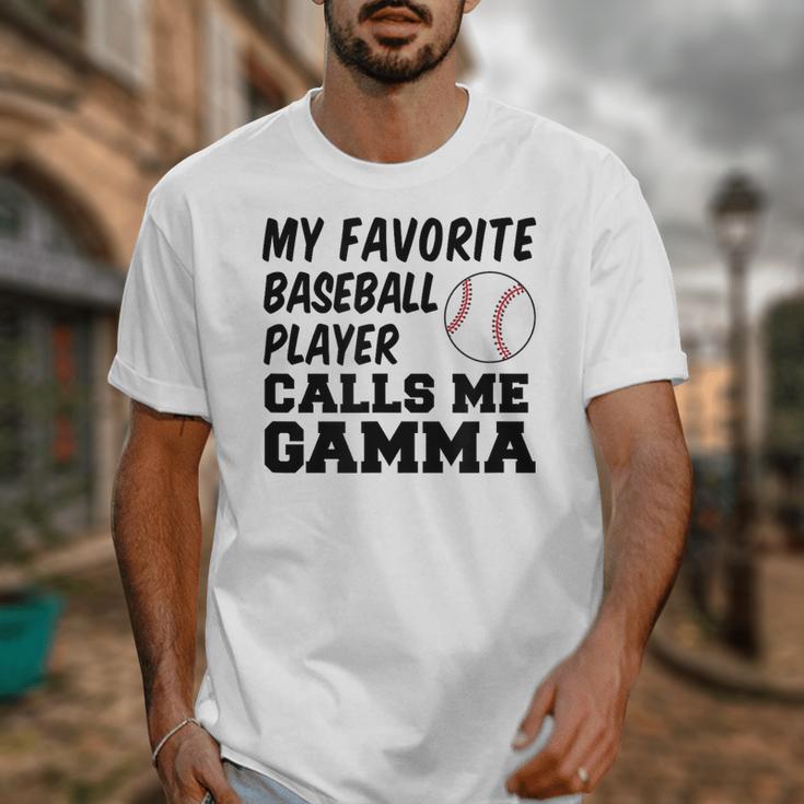 My Favorite Baseball Player Calls Me Gamma Unisex T-Shirt My Favorite Baseball Player Calls Me Gamma Unisex T-Shirt