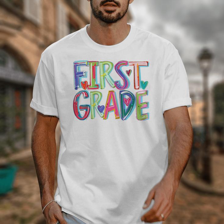 First Grade Back To School Happy First Day Of School Unisex T-Shirt