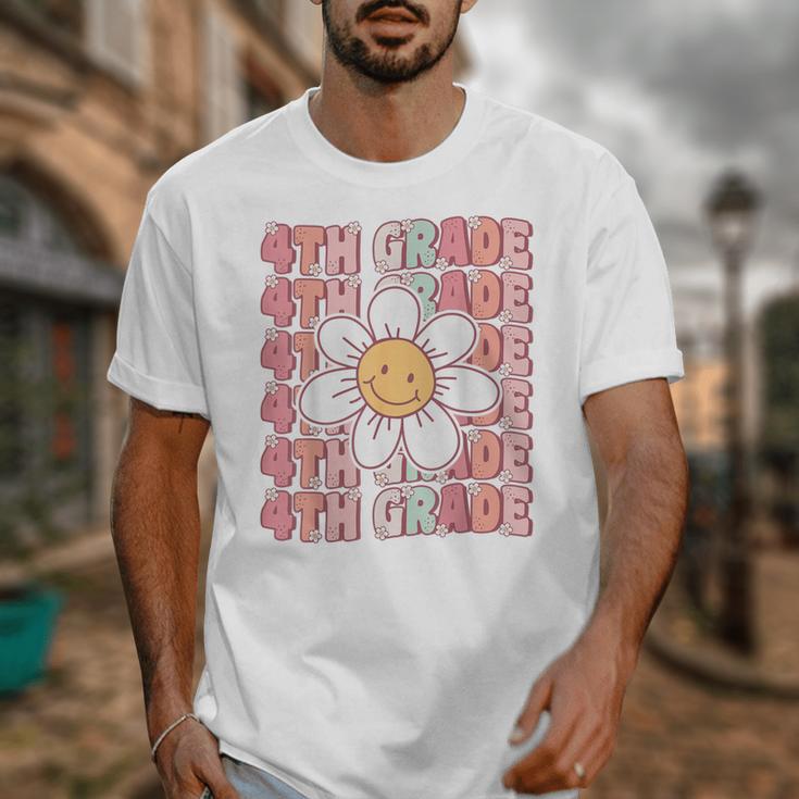 Groovy 4th Grade Back To School First Day Of Fourth Grade Unisex T-Shirt Groovy 4th Grade Back To School First Day Of Fourth Grade Unisex T-Shirt