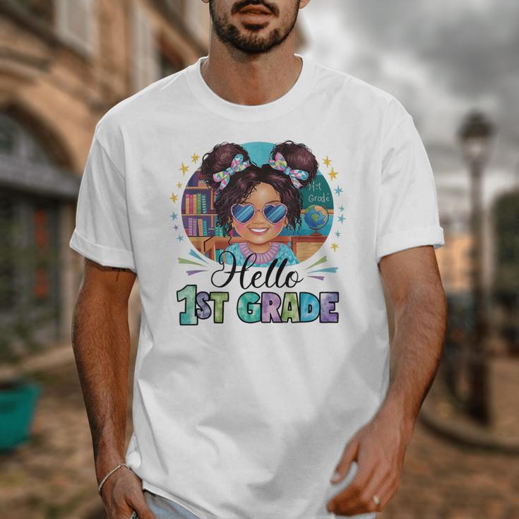 Hello 1st Grade Girl Back To School Kids Boys Girls Unisex T-Shirt Hello 1st Grade Girl Back To School Kids Boys Girls Unisex T-Shirt