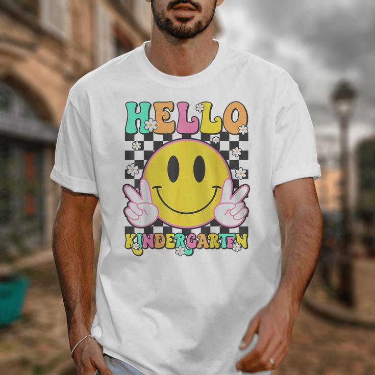 Hello Kindergarten Smile Face Back To School Girl Kid Unisex T-Shirt Hello Kindergarten Smile Face Back To School Girl Kid Unisex T-Shirt