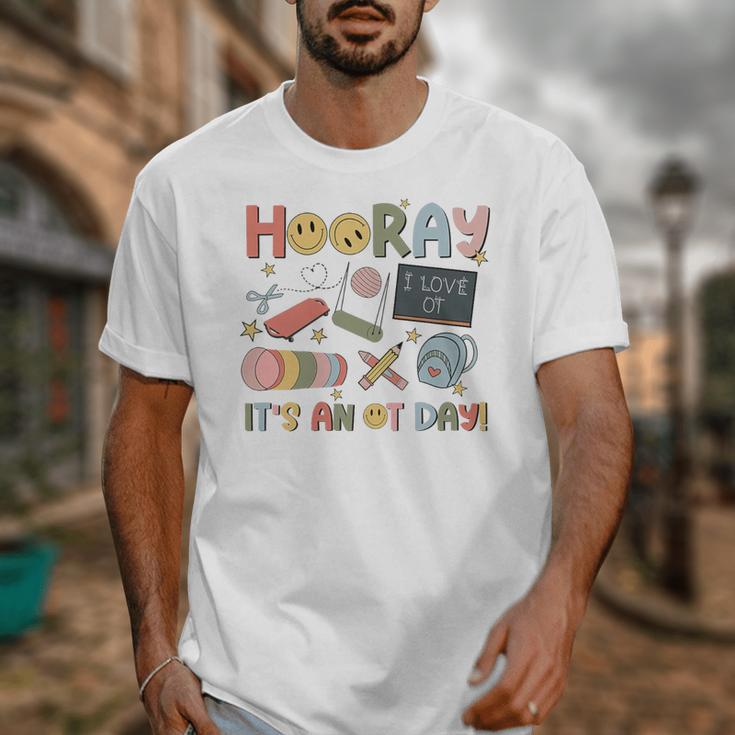 Hooray It’s An OT Day Occupational Therapy Back To School Premium Tri-Blend Unisex T-Shirt
