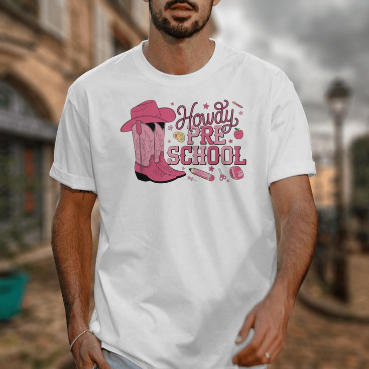Howdy Preschool Back To School Western Cowboy Cowgirls Pre-K Unisex T-Shirt Howdy Preschool Back To School Western Cowboy Cowgirls Pre-K Unisex T-Shirt