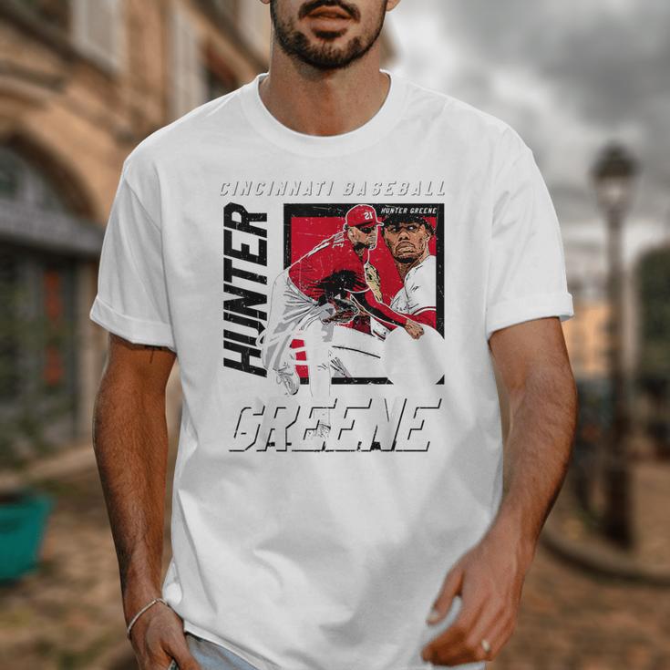 Hunter Greene Cincinnati MLB Baseball Players MLBHGR203M Unisex T-Shirt
