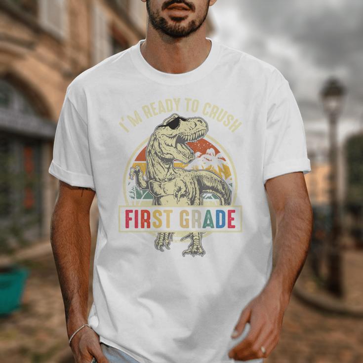I'm Ready To Crush First Grade DinosaurRex Back To School Performance Unisex T-Shirt I'm Ready To Crush First Grade DinosaurRex Back To School Performance Unisex T-Shirt
