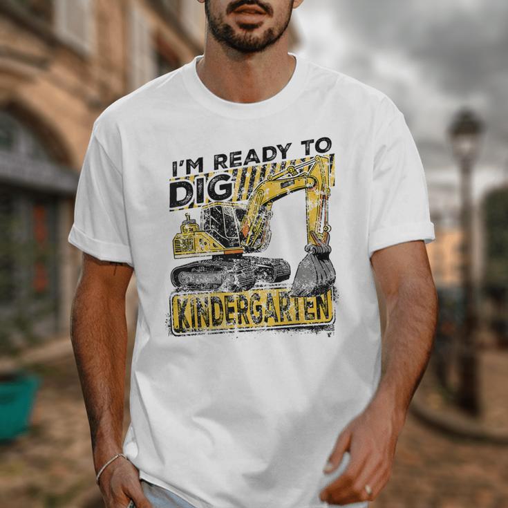 I'm Ready To Dig Kindergarten Back To School Excavator Unisex T-Shirt