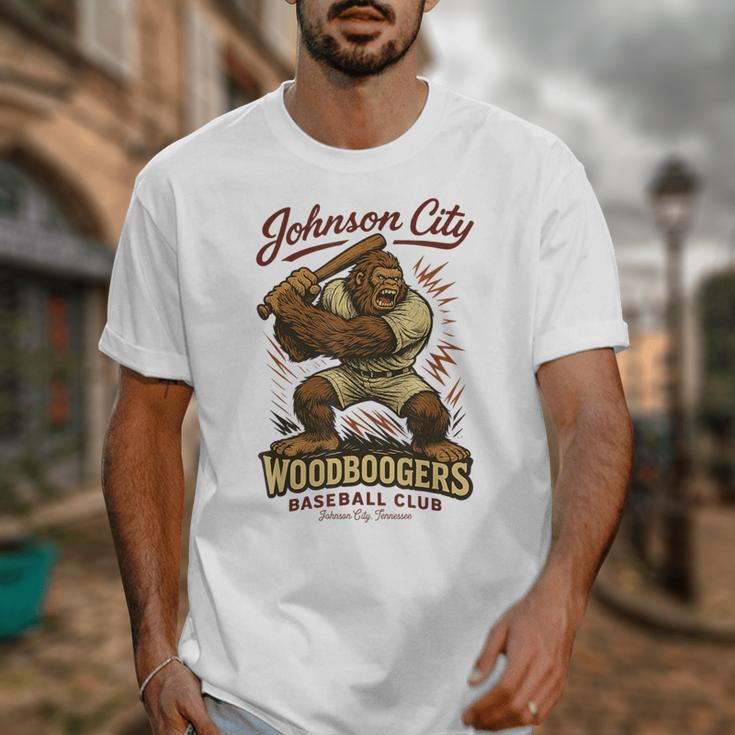 Johnson City Woodboogers Retro Baseball Club Unisex T-Shirt Johnson City Woodboogers Retro Baseball Club Unisex T-Shirt