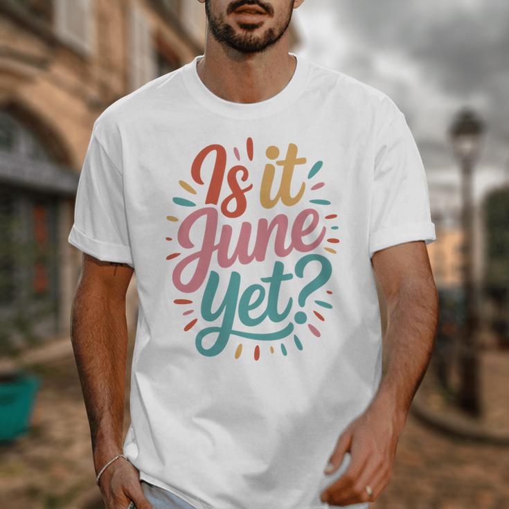 Is It June Yet Back To School Student Groovy Kids Premium Tri-Blend Unisex T-Shirt Is It June Yet Back To School Student Groovy Kids Premium Tri-Blend Unisex T-Shirt