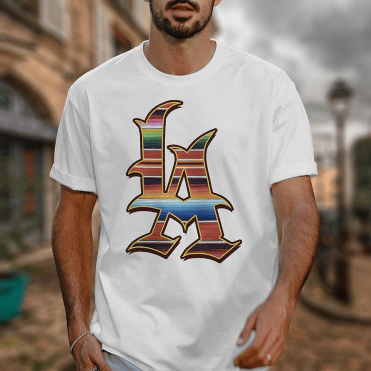 LA Sarape Los Angeles LA Sarape East LA Baseball Mexican Premium Tri-Blend Unisex T-Shirt