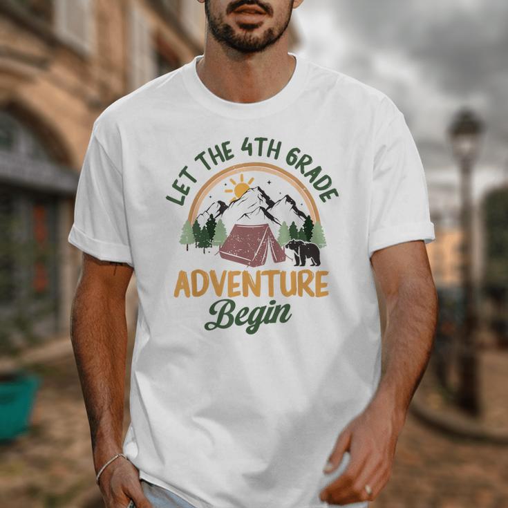 Let The 4th Grade Adventure Begin Camping Back To School Unisex T-Shirt Let The 4th Grade Adventure Begin Camping Back To School Unisex T-Shirt