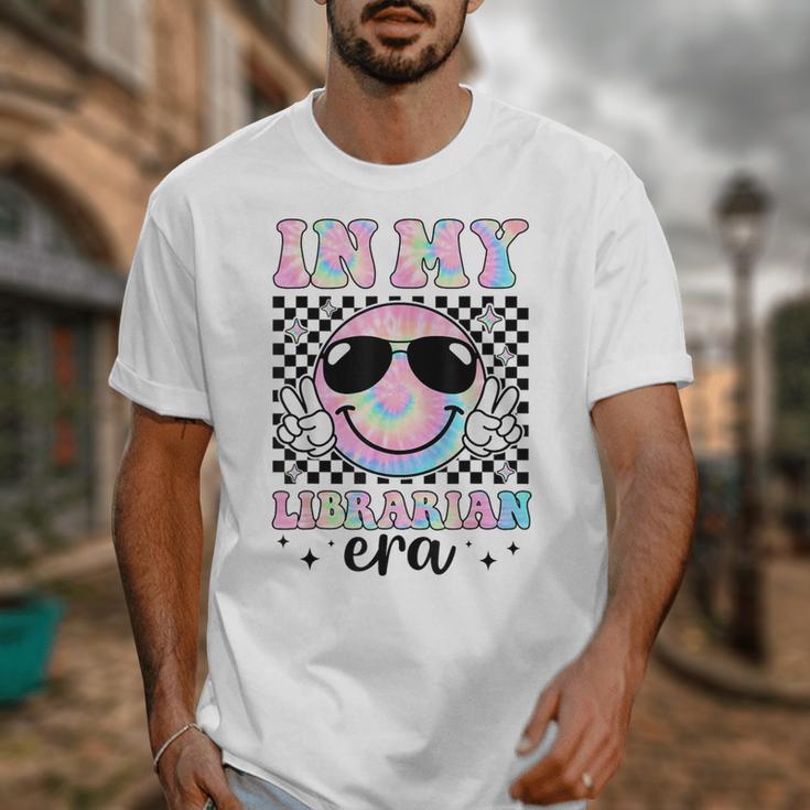 In My Librarian Era Groovy Tie Dye Back To School Unisex T-Shirt In My Librarian Era Groovy Tie Dye Back To School Unisex T-Shirt