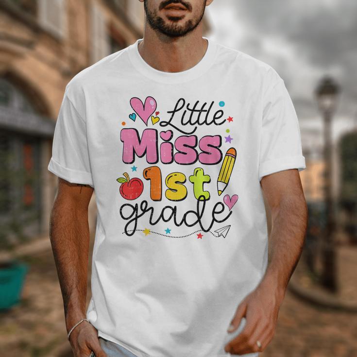 Little Miss 1st Grade Back To School Cute First Grade Girls Unisex T-Shirt Little Miss 1st Grade Back To School Cute First Grade Girls Unisex T-Shirt