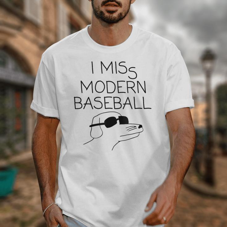 I Miss Modern Baseball Vintage Baseball Meme Tee Unisex T-Shirt