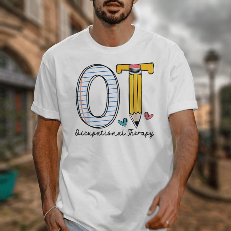 Pediatric Occupational Therapy Paper Pencil Back To School Unisex T-Shirt