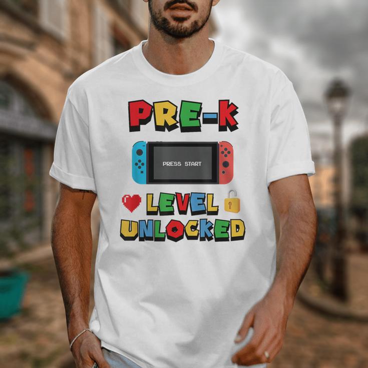 Pre-K Level Unlocked Back To School Video Game Unisex T-Shirt