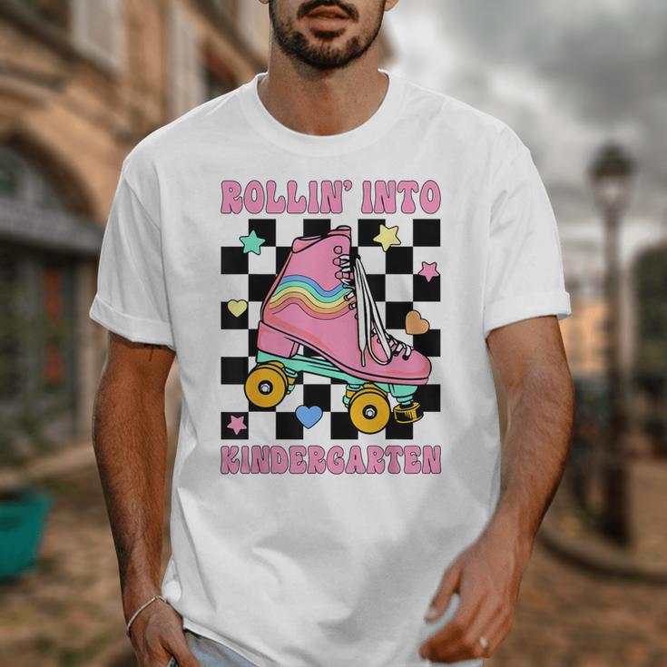 Rolling Into Kindergarten Roller Skating Girl Back To School Unisex T-Shirt Rolling Into Kindergarten Roller Skating Girl Back To School Unisex T-Shirt